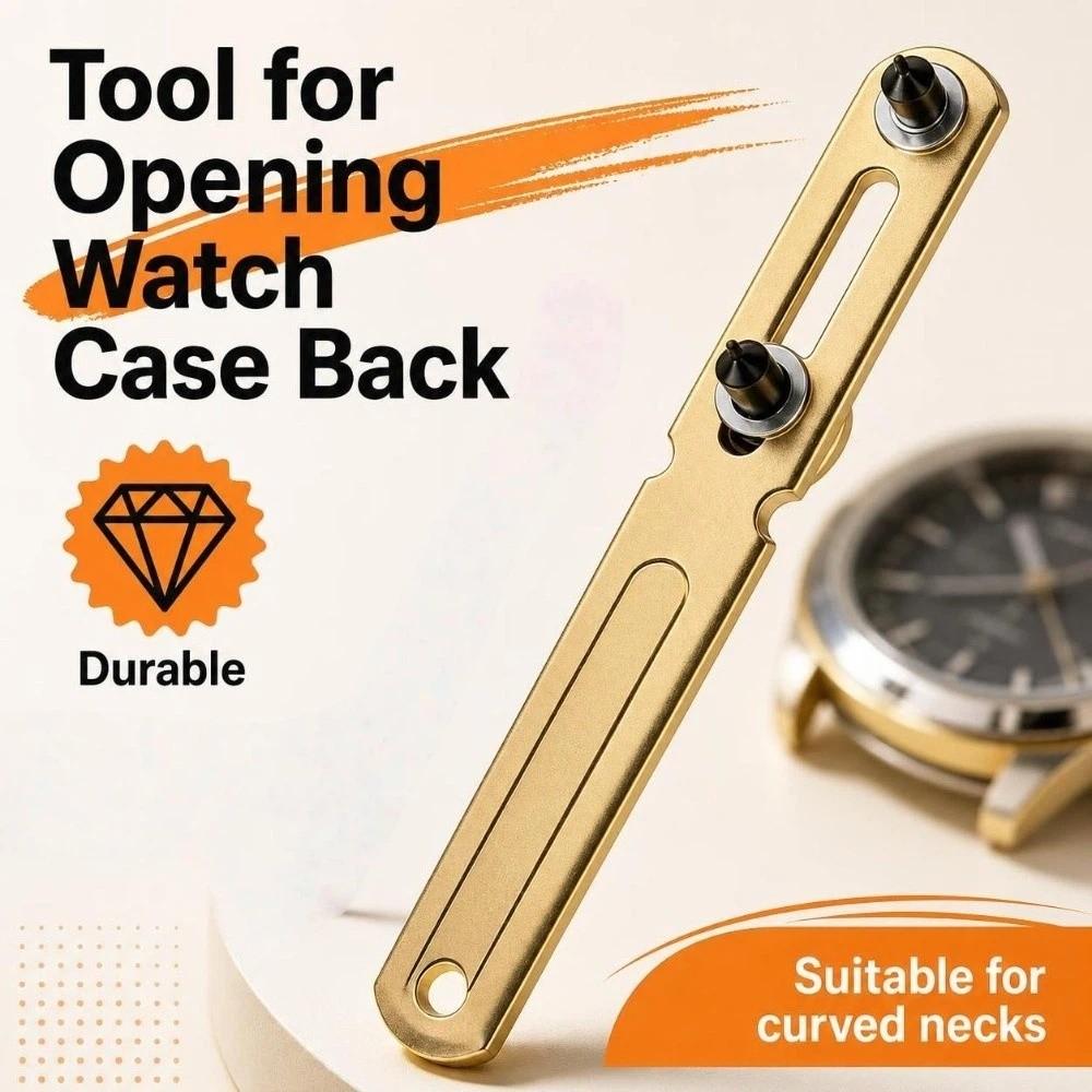 Metal Watch Back Opener Two‑Prong Watch Case Opener Professional Watch Case Remover Watch Repair
