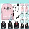 Roblox Print Backpack With Usb Charging Port And Large Capacity For Students And Travel