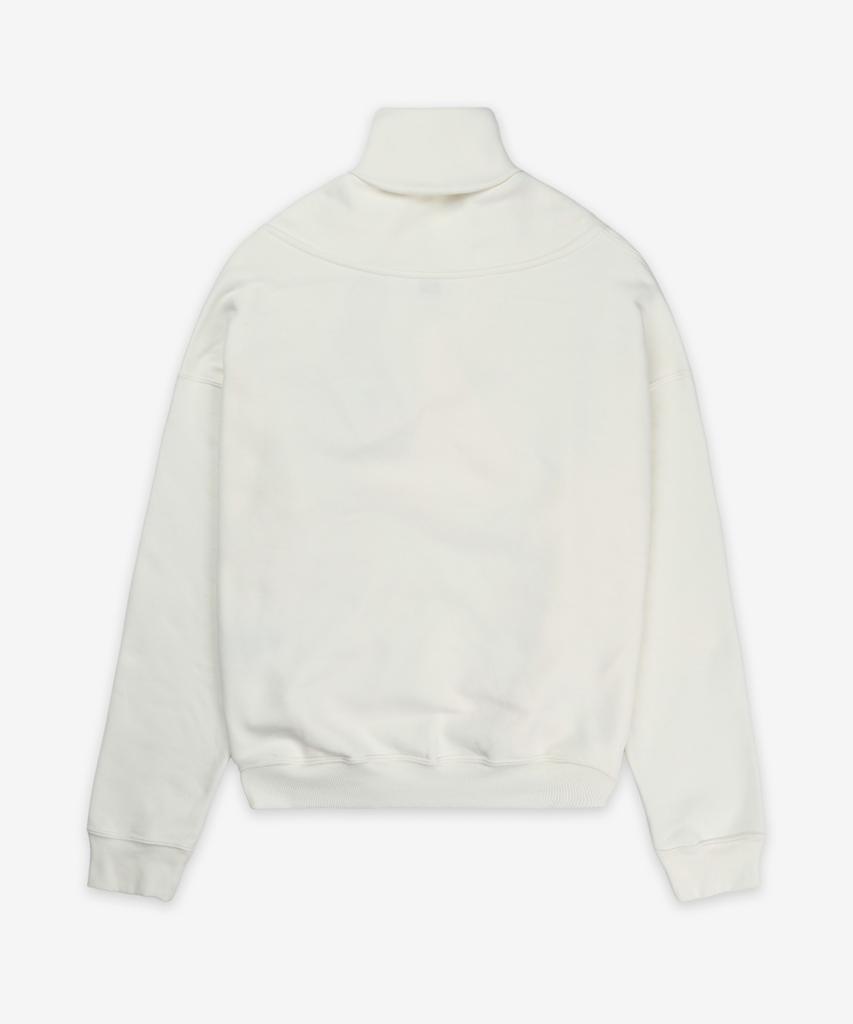 SAINT LAURENT High V-Neck Sweatshirt - White / 803146Y36Sw9538