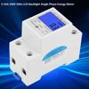 5 32A 230V 50Hz LCD Backlight Single Phase Energy Meter Watt KWh Meter DIN Rail Mounting