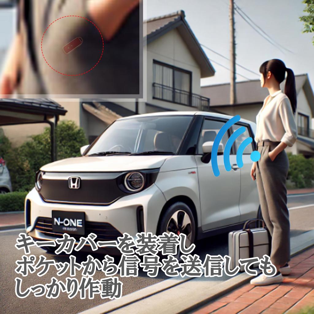 FRACTAL CREATION Key Case, Key Cover, Honda NBOX with Carabiner Hook, Custom N-BOX+ N-WGN