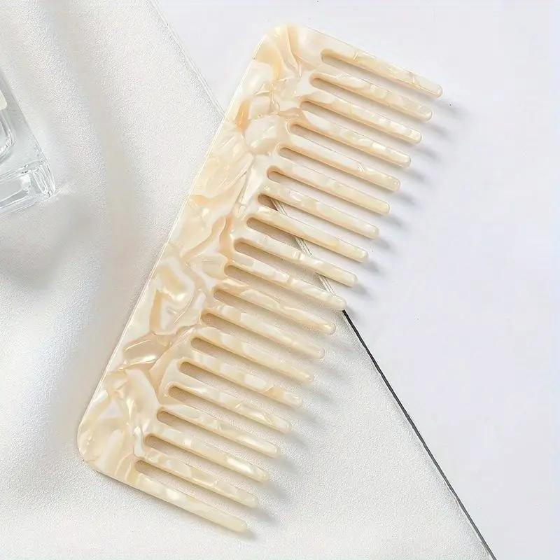 

Цветная ацетатная расческа для волос, распутывающая щетка, портативная расческа для укладки волос, парикмахерская расческа D