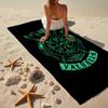 Wikinger Runen & Lebensbaum Mode Strandtuch: Ideal für Sommerabenteuer Weich, saugfähig und schnell trocknend geeignet zum Schwimmen und Baden