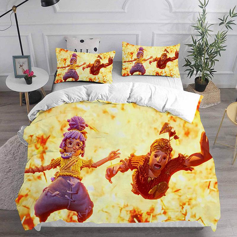 Game Takes Two Cartoon Printed Bedding Sets Comforter Quilt Bed Cover Duvet Cover Pillow Case 2-3 Pieces Sets Kids Adult Size