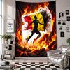 Belgium Football Wall Tapestry Home Decor Wall Hanging Cloth for Bedroom Living Room Background