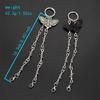 1Pc Retro Detachable Skull Moth Pendant Shoe Decor Chain Easy-Release Buckle Mechanism Ideal Diy  Accessory