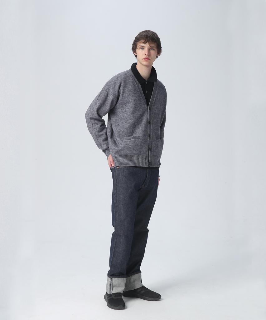 Bluemerle Pbt Wool V-Neck Cardigan Knit - Melange Gray