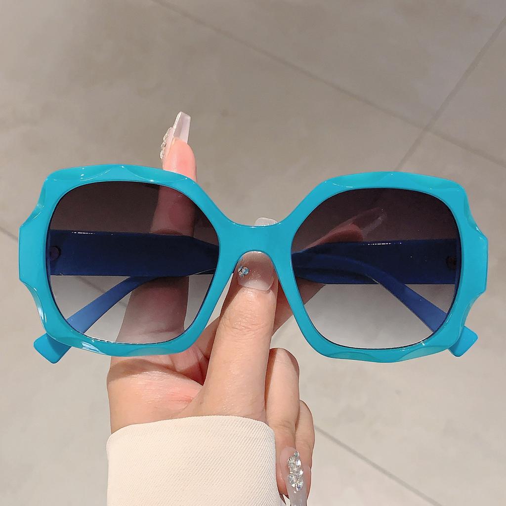 Vintage Big Frame Square Sunglasses Women Men Luxury Designer Sun Glasses Punk Pink Flower Shades