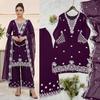 Majestic Embroidered Georgette Palazzo Suit Set