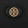 Tory Burch Robinson Double T Logo Pebble Leather Tote Bag Women Tote Bags Black 143241-001