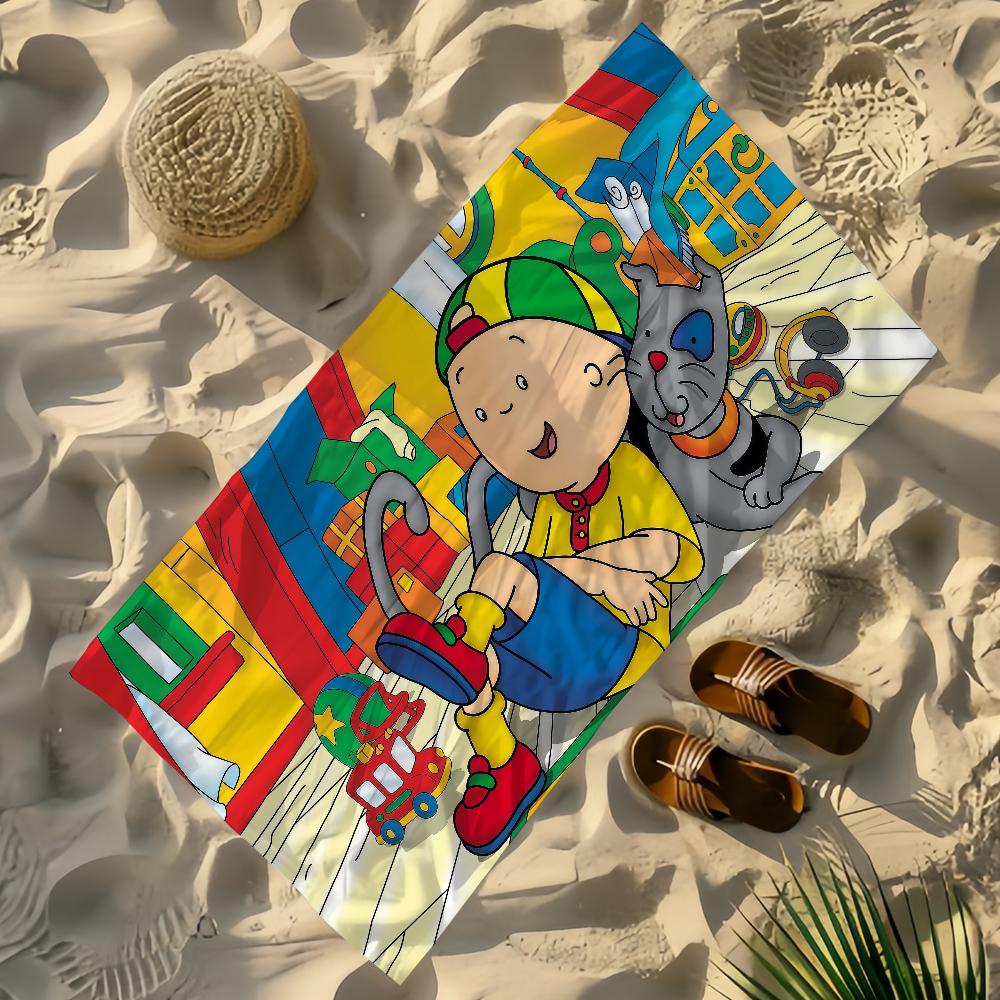 Cute Towel Beach Bath Quick-Drying Lightweight Portable C-CaillouS-ES Sauna Camping Swim Cartoon Pool Travel