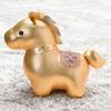Yousheng Horse Doll Super Soft Short Plush Toy with Golden Coin Pattern Good Luck Symbol Year of Horse Doll Home Decor