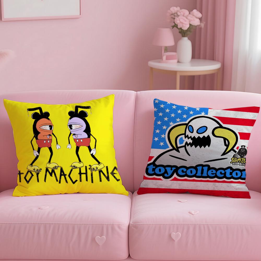 Popular Brand Toy Machine Cushion Cover Soft & Easy-Wash Pillow Case – Versatile For Couch, Bed, Travel And Office