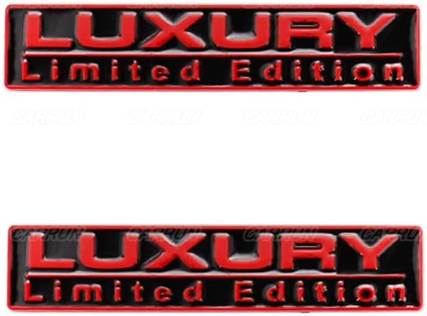 2 Pieces for Luxury Limited Edition Emblem Auto Racing MHJS6 Sport 3d Badge Rear Trunk Sticker Side Rear Board StickerCR-2Luxury