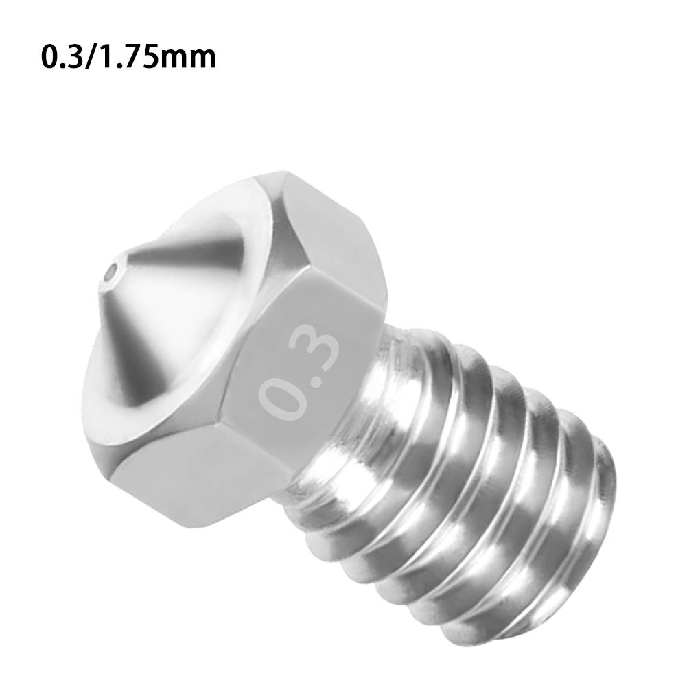 3D Printer Nozzle Stainless Extrude Head Firm Printer Thread Removable Filament Nozzle