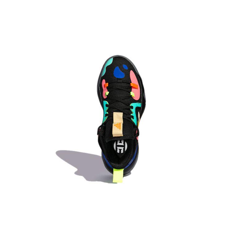 Adidas Harden Stepback 2 J Multi Kids Sneakers Multi-Color Core-Black Yellow FZ1546