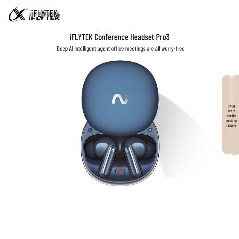 iFLYTEK AI Conference Noise-Cancelling Bluetooth Earbuds Pro 3