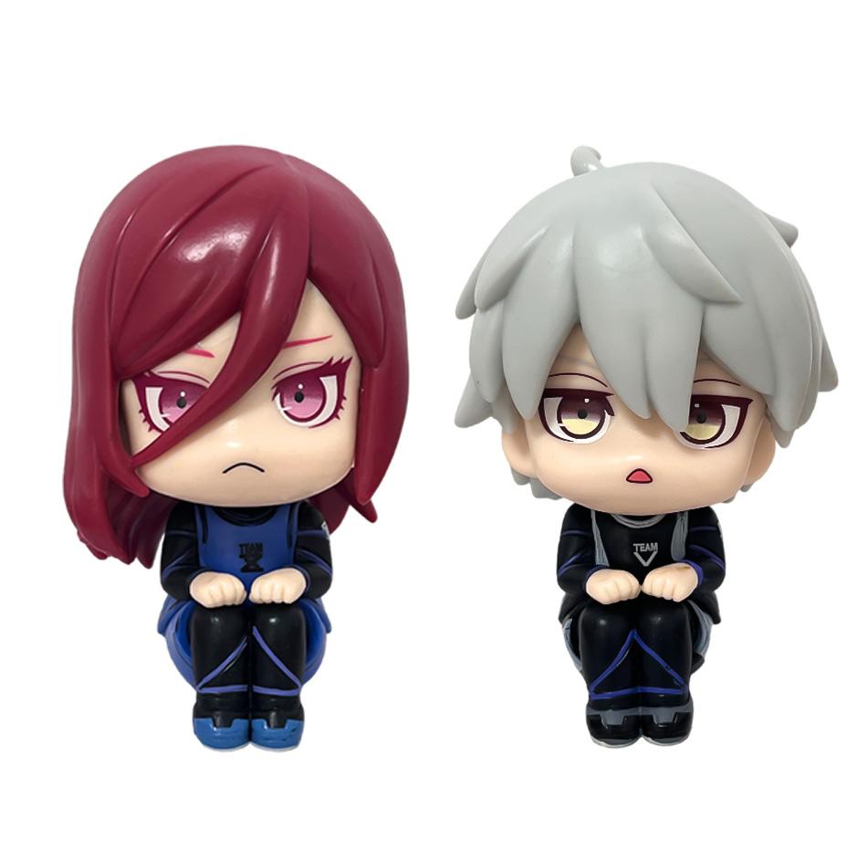 10Cm Blue Lock Anime Figure Look Up Isagi Yoichi/Nagi Seishiro Action Figure Bachira Meguru Collection Model Doll Toy In Stoc