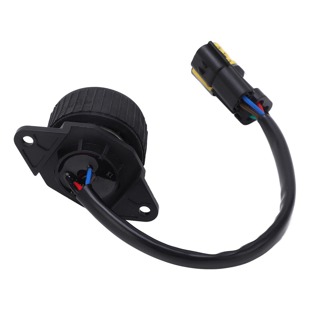Throttle Motor Knob Switch ABS Alloy Steel Sensitive Throttle Motor Rotary Knob 21Q4‑20812 for Hyundai R 9 Excavator