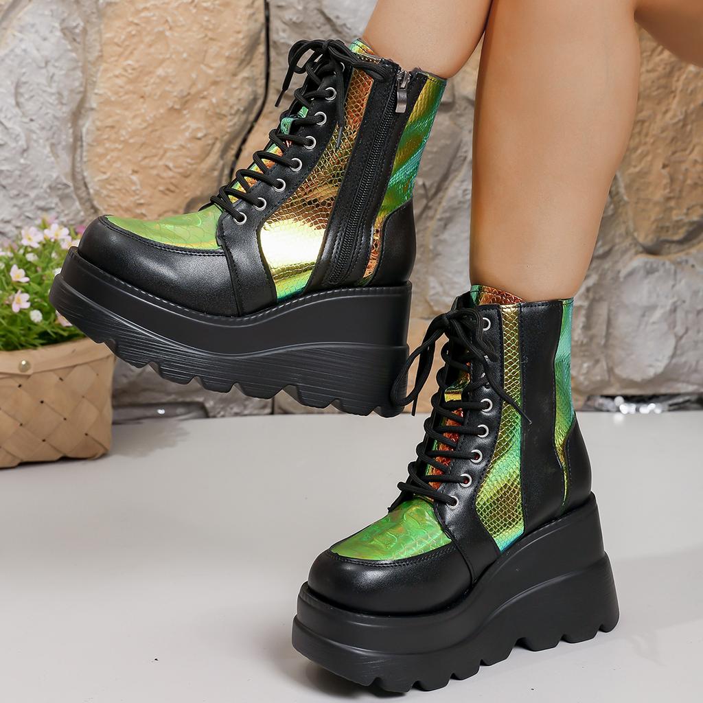 Fashion Autumn Winter  Women Ankle Boots 2025 New Retro Style Boots Women Outdoor Comfortable Women Shoes Plus Size High-Top Sneakers