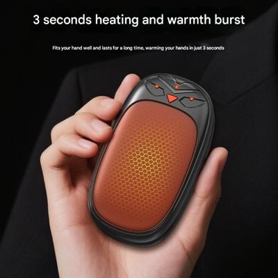Chauffe-mains rechargeable type split Conception à verrouillage magnétique Chauffage double face Chaleur réglable Pour le camping et le quotidien