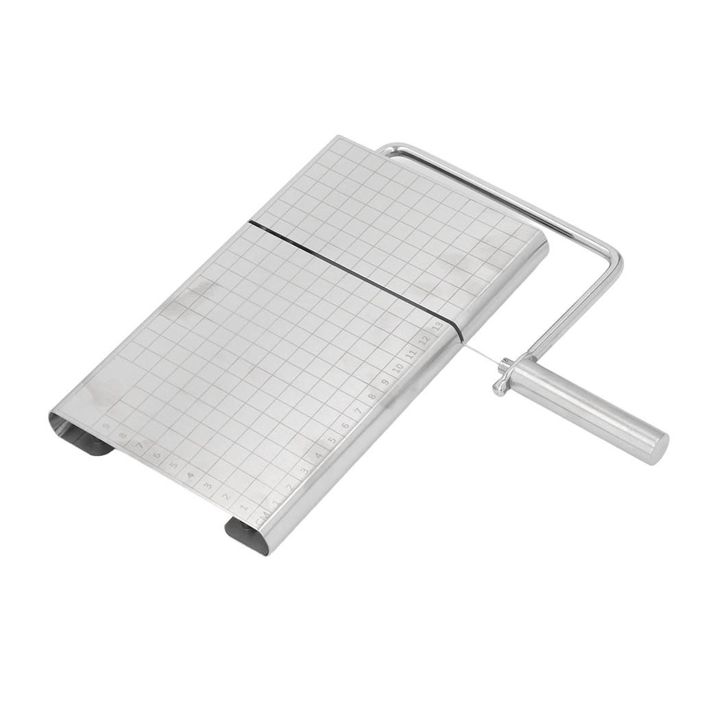 Käseschneidebrett aus Edelstahl mit 5 Ersatzdrähten, Mehrzweck-Präzisionswaage für Cheddar 