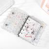 M5 5Holes Transparent Star Loose Leaf Binder Cover Journal Sketchbook Accessories Diary Office Supplies