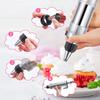 Rostfritt Stål Tårtdekorationspistol Glasyrdekorationspistol Set Dessertdekorationsspruta Kit DIY Manuell Tårtdekorationsverktyg