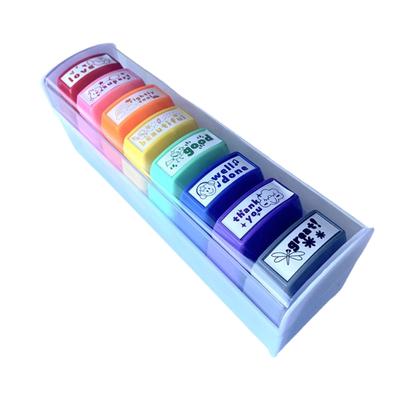 8 Pcs Creative Teacher Self-Inking Stamps for Classroom Use Office Stationery Stamps Rewards and Assessments