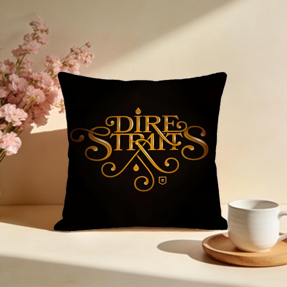 Hot DDire Straits Rockable Cushion Cover Stylish Washable Pillow Cover Ideal for Couch Bedroom Car Decoration