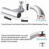 360° Swivel Waterfall Faucet Extension Adapter Sprayer 3 Modes Multifunctional Waterfall Pressurized Bubbler Kitchen Sink Fit