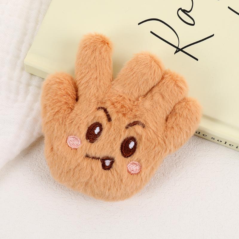 

Cartoon Stone Scissors Paper Plush Keychain Stuffed Doll Pendant Fun Creative Plush Toy Keychain Car Key Ring Backpack Decor A3