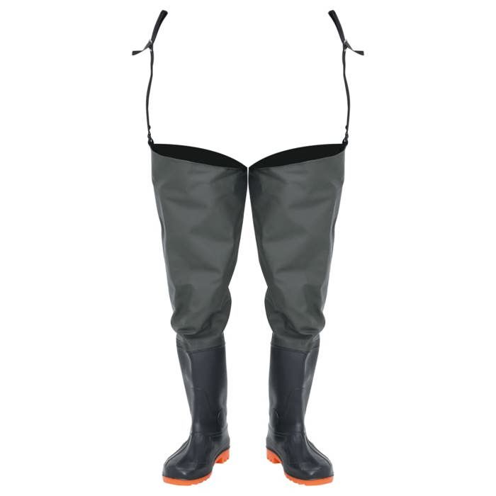 VidaXL Thigh-high Boots Dark Green Size 38-46 PVC