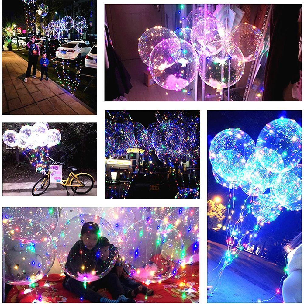 Mit Stäben Hochzeits-Geburtstagsfeier Dekorationen Licht Ballon Blase Ballons Kinderspielzeug Bobo Ballons