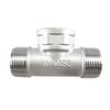 1/4" 3/8" 1/2" 3/4" 1" 1-1/4" 1-1/2" 2" Tee a T BSP Maschio Femmina Divisore a 3 Vie Raccordo Tubo in Acciaio Inossidabile 304 Connettore Acqua Gas