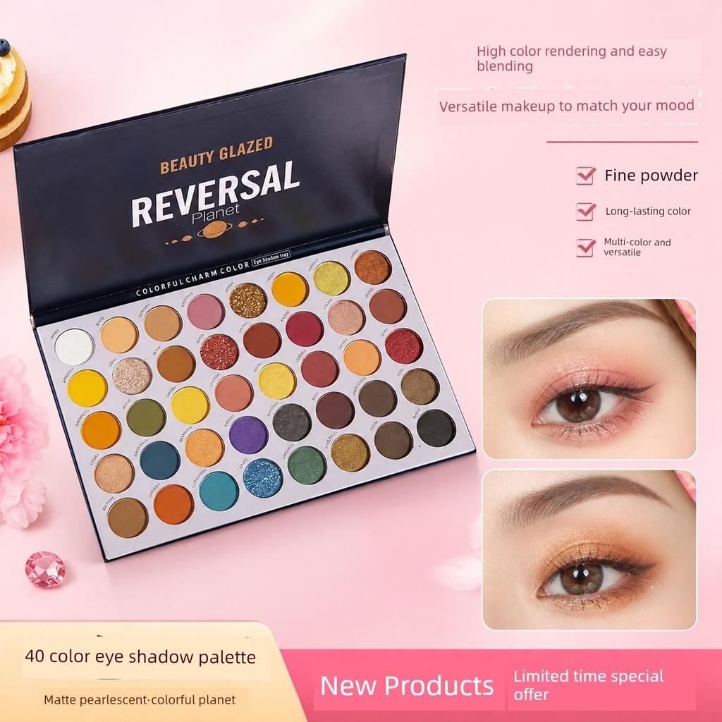 Authentic Meicai Eyeshadow Palette Makeup Artist Special Stage Makeup Performance Makeup Earth Colors 2025 New Multi-Color