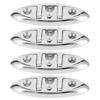 4Pcs Boat Cleat Stainless Steel Foldable Flip Up Marine Handware 6x2.1in
