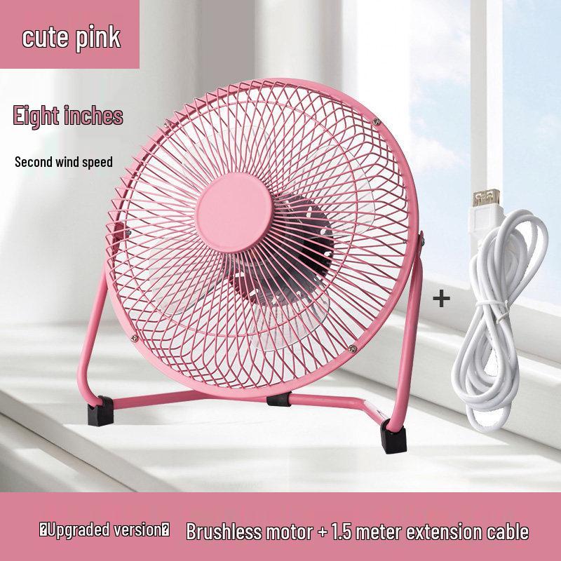 Compact USB Electric Fan for Home, Office, and Dorm - Available In 4, 6, or 8 Inches