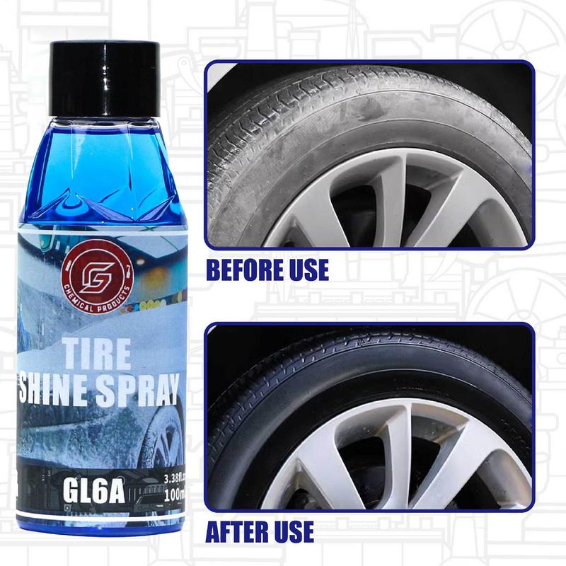 Wheel Shine 100ml Hydrophobic UV Protection Tyre Shine For Cars Wheel Protector Tire Dressing Coating Agent Tire Restorer
