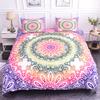 Mandala Pattern Four-Piece 3D Printed Bed Sheet Quilt Cover