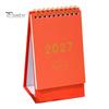 Academic Year Calendar 2027 Desk Calendar, Standing Flip Desktop Minimalist Gold Foil Cover Daily Agenda Monthly Planner, Thick Paper for Note Taking,