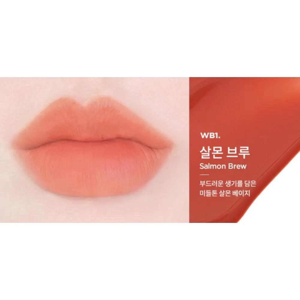 MERZY The Watery Blur Adhesive Lip Tint WB1 Salmon Brew x2