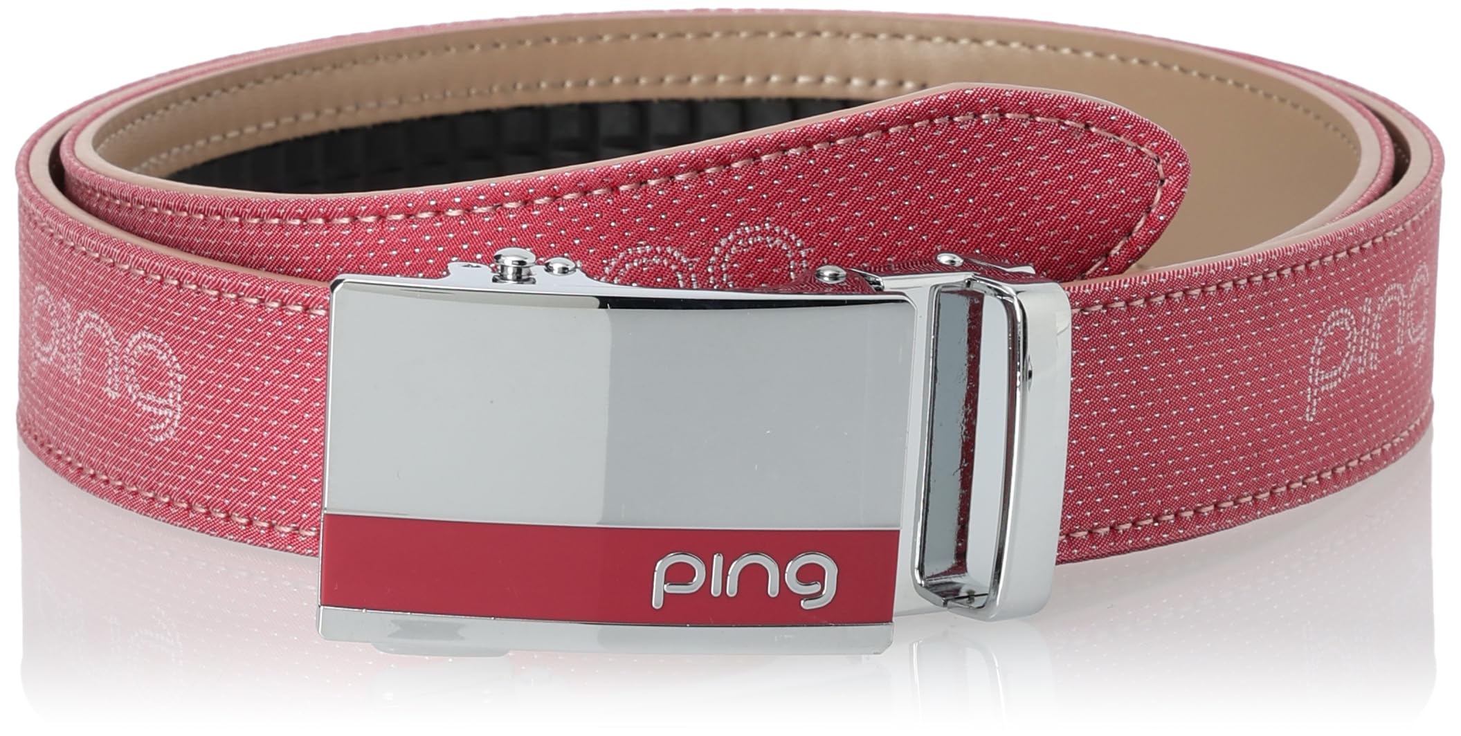 

[Ping Apparel] Женский ремень с пряжкой Keylit (Переработанный жаккард) Golf 622-4182100 100Красный FR