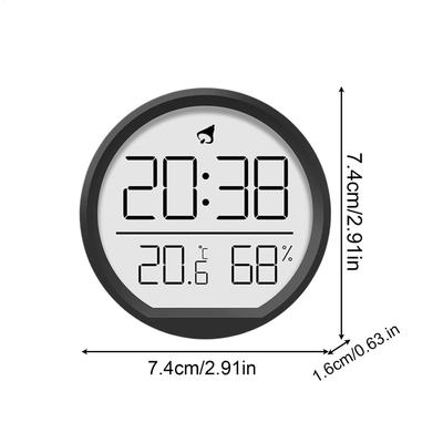 Monitor Digitale di Temperatura e Umidità con Timer Igrometro Magnetico per Interni Casa, Camera da Letto, Cucina, Bagno, Alta Precisione
