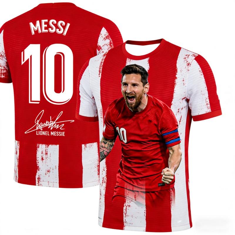 Messi #10 AI Soccer Jersey for Kids and Adults Stylish and Breathable