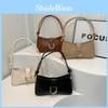 2024 New Fashion Street Trend Small Crossbody Bag Pu Material White Black Khaki Brown