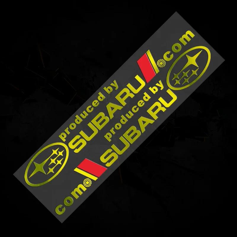 for Subaru Forester XV Tribeca Outback Impreza Legacy STI WRX BRZ Auto 3D Window Laser Reflective Emblem Stickers Accessories Z15