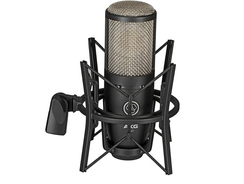 AKG P220 Project Studio Line Condenser Microphone [Ideal for recording vocals/piano/wind instruments. Durable all-metal body, robust design, low-cut f