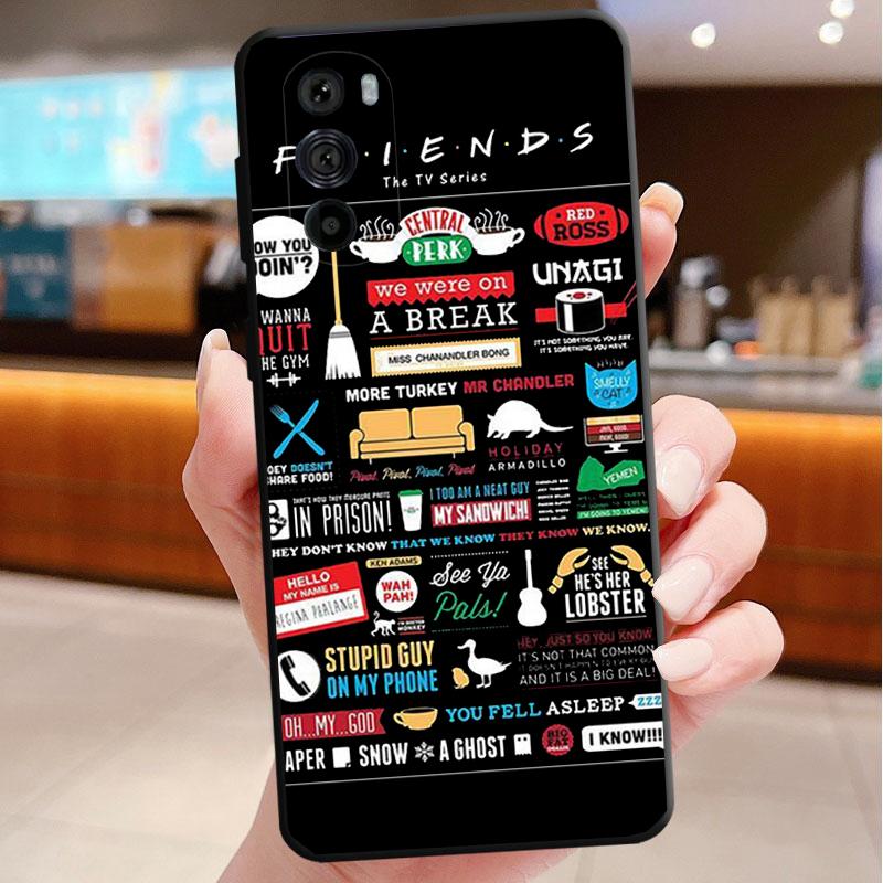 Phone Case For Motorola Edge 50 40 Pro 60 50 40 30 Ultra Neo Fusion Moto G85 G72 G53 G54 G84 G13 G32 Friends TV Series