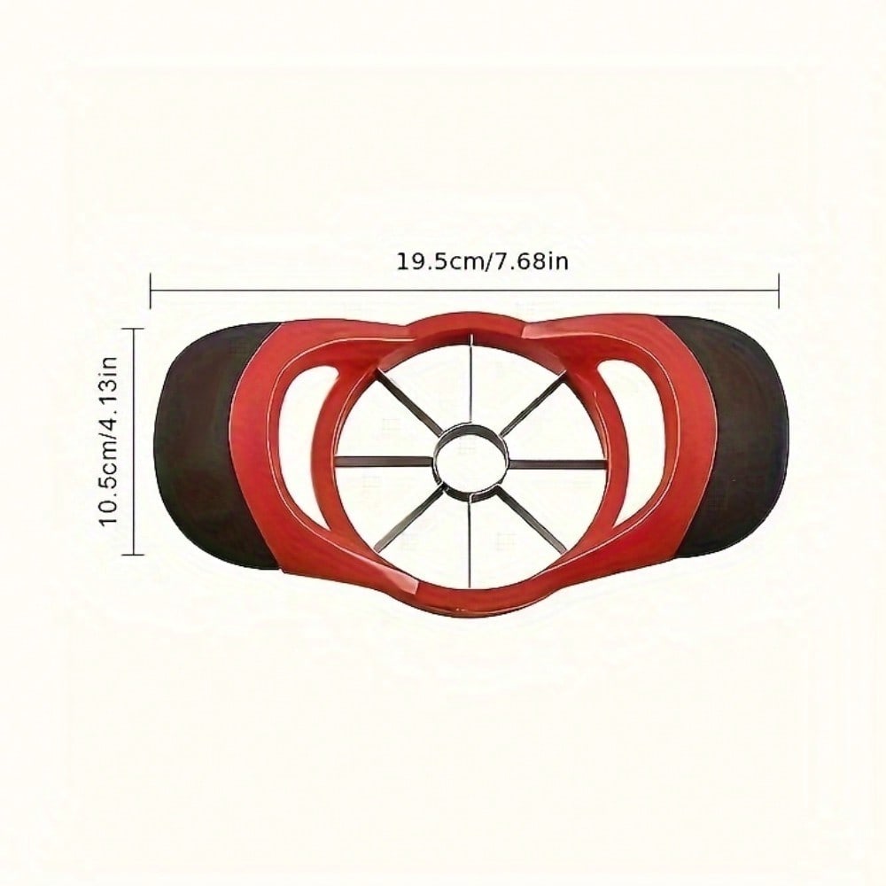 Apple Slicer Reusable Divider Creative Fruit Cutter Slicer Sharp Stainless Steel Blade Apple Cover Kitchen Gadgets Supplies красный